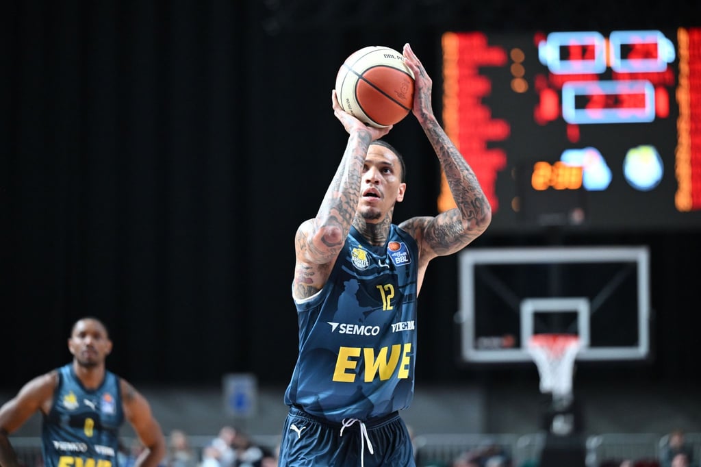 Treffsicher: Michale Kyser von den Baskets Oldenburg.