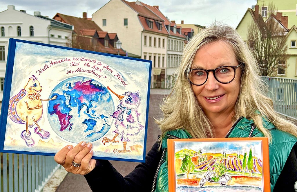 Susan Rose aus Bernburg hat gleich mehrere Kinderbücher geschrieben und gezeichnet. 