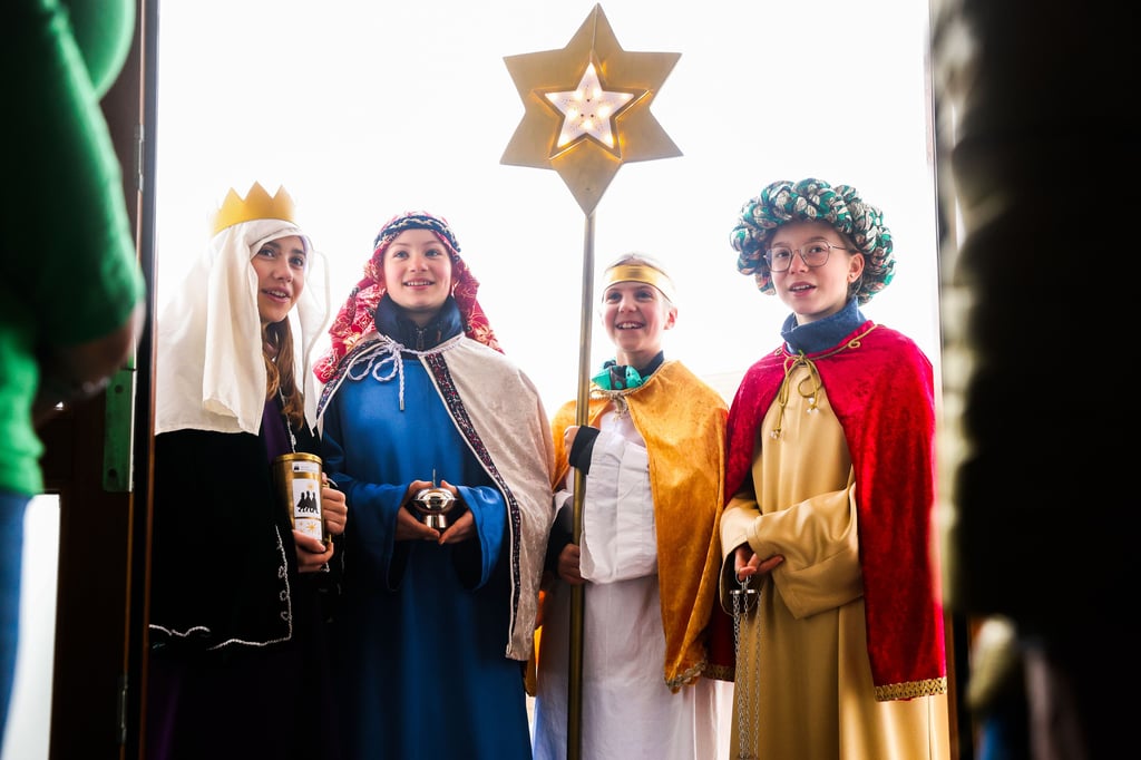 "Heilige drei Könige": Am 6. Januar ziehen Kinder in Sachsen-Anhalt von Tür zu Tür.