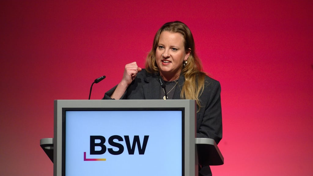 BSW-Landeschefin Friederike Benda fordert die Entlassung von Finanzminister Robert Crumbach. (Archivbild)