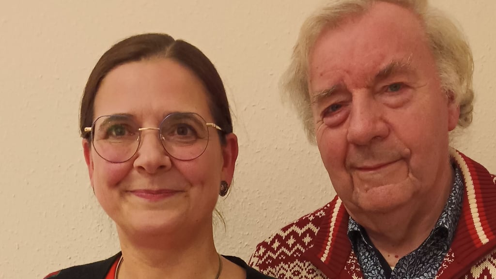 Kordula Schippan und Mathias Uhde vom Halberstädter Hospizverein „Regenbogen“.