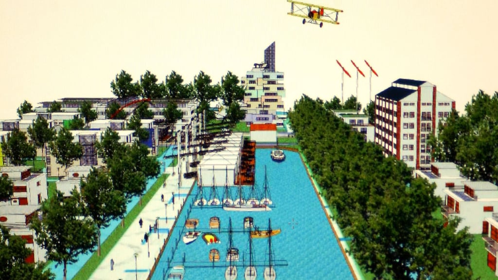 Schon vor über zehn Jahren gab es diese Konzeptidee zur Entwicklung des Gebietes am Sophienhafen. Ein Teil ist umgesetzt.