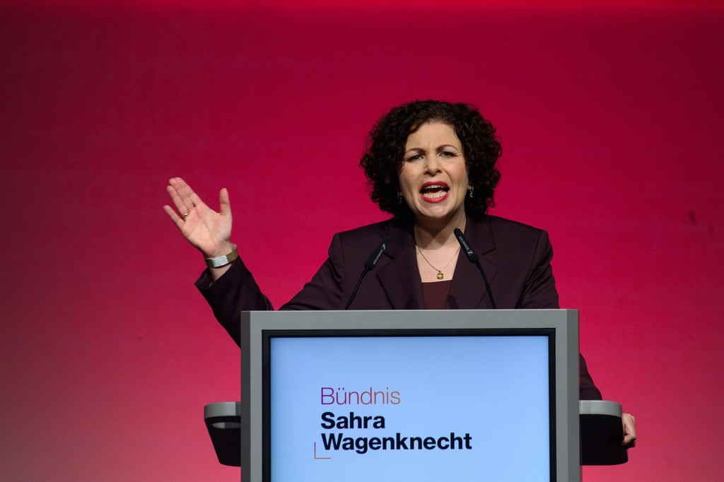 BSW-Bundeschefin Amira Mohamed Ali kritisiert den brandenburgischen Ministerpräsidenten Dietmar Woidke (SPD). (Archivbild)