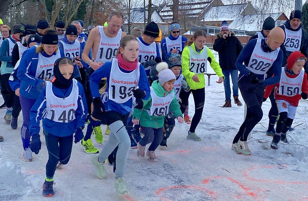 Mehr als 70 Starter haben sich am Dreikönigslauf in Ilberstedt beteiligt. 