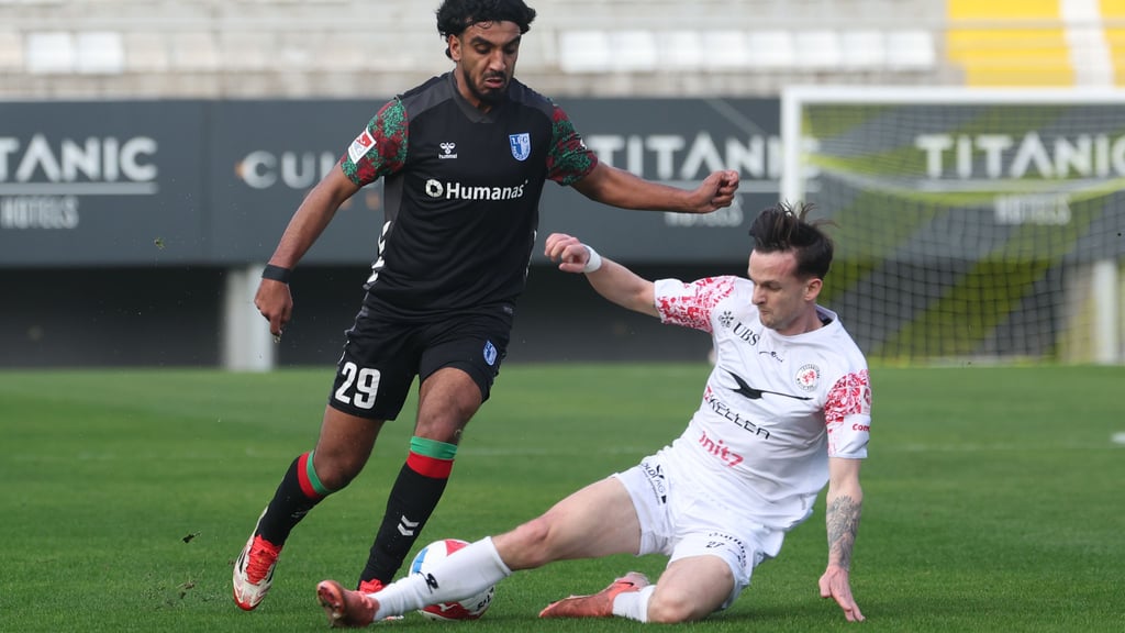 Rayan Ghrieb traf zum 1:0 für den 1. FC Magdeburg gegen den FC Winterthur. Am Ende gewann der FCM mit 2:1 gegen den Schweizer Erstligisten.