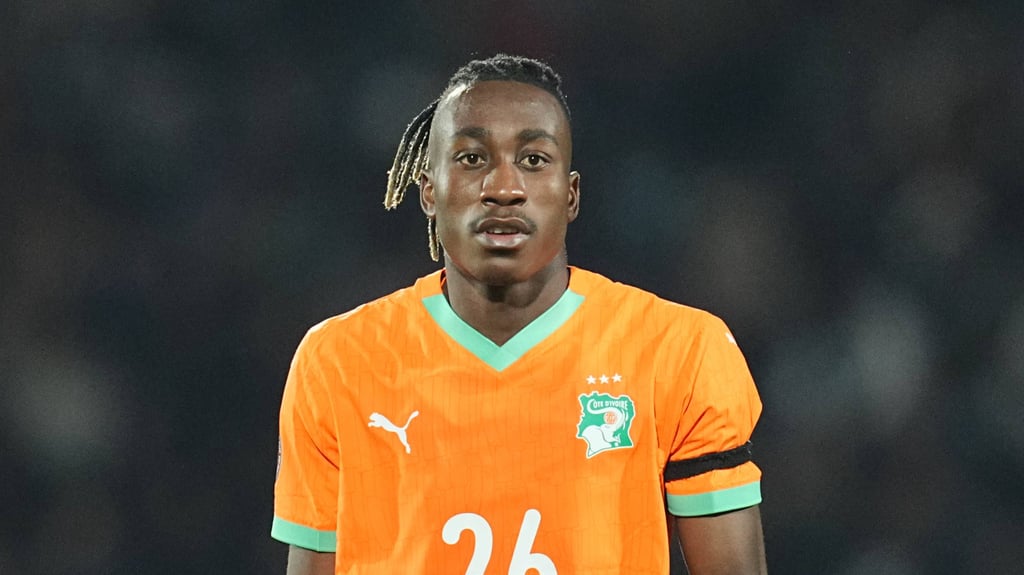 RB-Shootingstar Yan Diomande im Trikot der Elfenbeinküste.