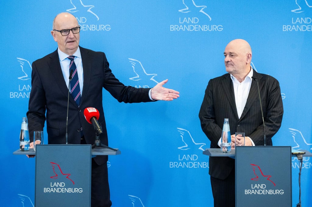 Brandenburgs Ministerpräsident Dietmar Woidke (SPD) und Finanzminister Robert Crumbach haben gemeinsam die SPD/BSW-Koalition auf den Weg gebracht, die nun am Ende ist.