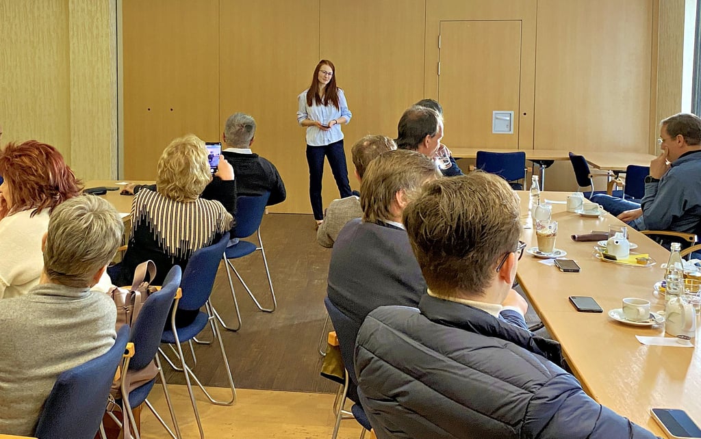 Johanna Engel beim Dreikönigstreffen der FDP Salzlandkreis im Hotel Domicil Schönebeck. 