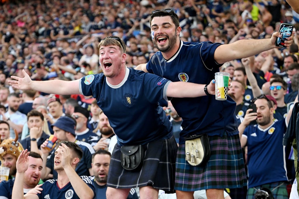 Schottische Fußball-Fans zeigten sich bei der EM in Deutschland 2024 von ihrer ausgelassenen Seite. (Archivbild)