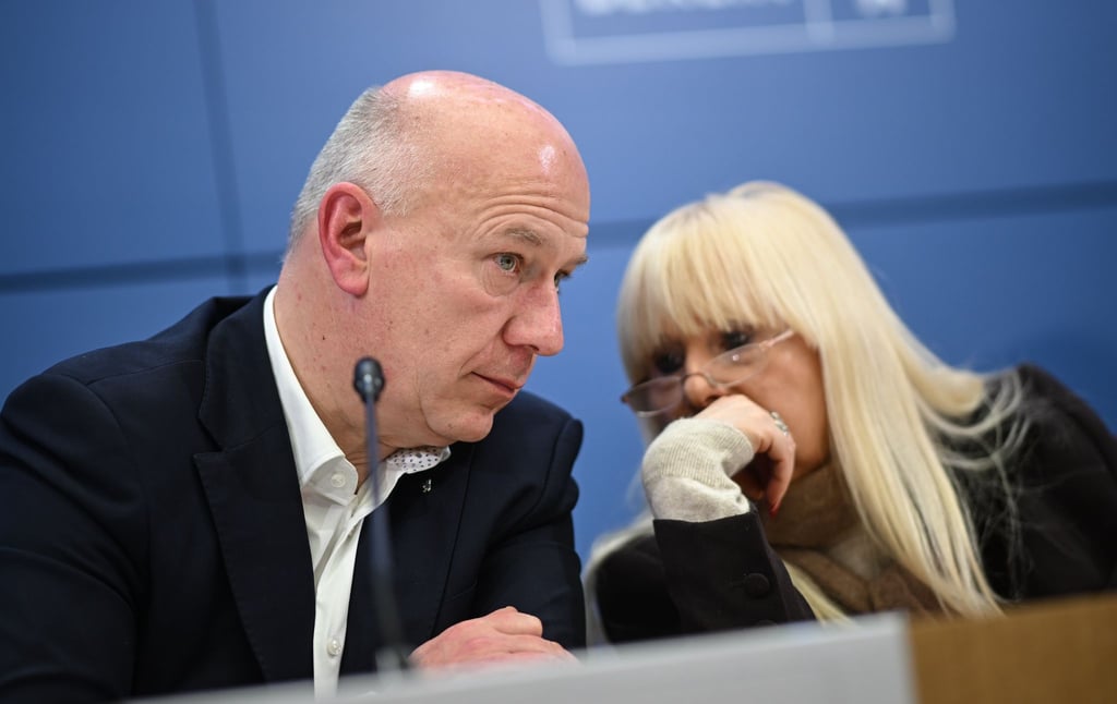 Berlins Regierender Bürgermeister Kai Wegner (CDU) und Innensenatorin Iris Spranger (SPD) setzen auf verstärkte Ermittlungen im Fall des Brandanschlags in Berlin.,