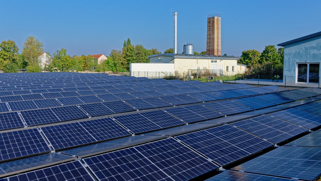 Eine der beiden Anlagen, die die Stadtwerke Quedlinburg GmbH errichtet hat und an denen sich Bürger beteiligen konnten: die Photovoltaik-Freiflächenanlage in der Süderstadt.