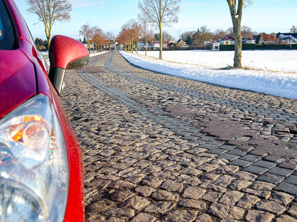 Der Ausbau der holprigen Kopfsteinpflasterpiste zwischen Roschwitzer „Spinne“ und Poley steht auf der Prioritätenliste des Salzlandkreises.