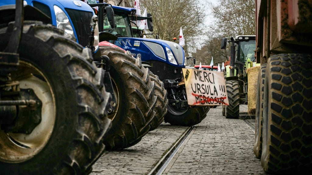 In Frankreich hatte es im Dezember Bauernproteste gegen das Mercosur-Handelsabkommen zwischen der EU und südamerikanischen Staaten gegeben. Jetzt kündigten Landwirte auch in Deutschland und Brandenburg Aktionen dagegen an. (Archivbild)