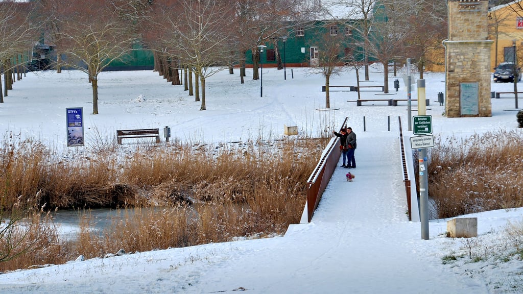 Wunderbares Winterwetter im Januar 2026 in Staßfurt am Stadtsee.