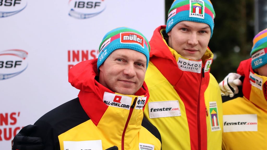 Francesco Friedrich (l.) und Tim Becker.