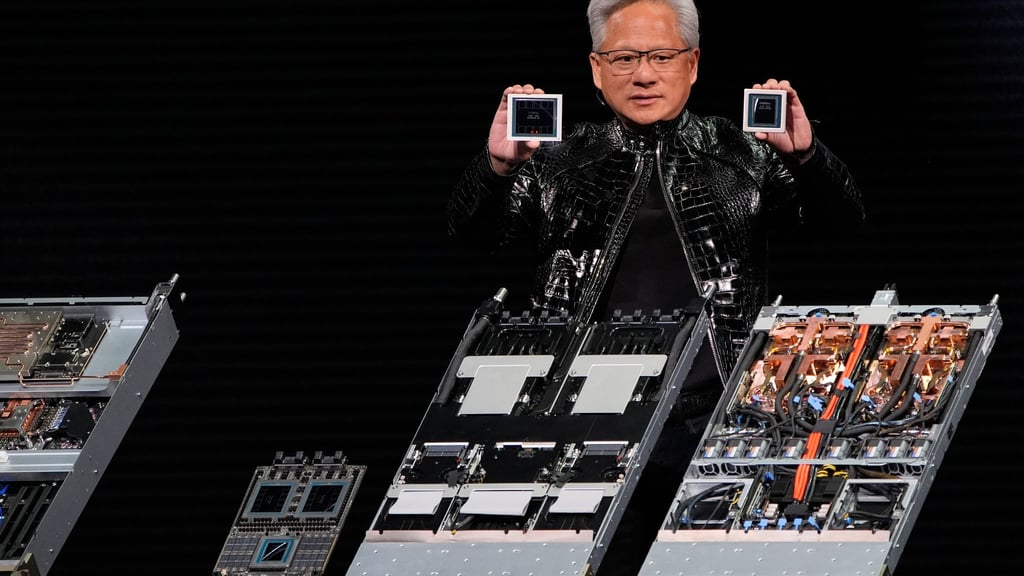 Jensen Huang, Chef von Nvidia: Der Chiphersteller profitiert vom Boom um KI. (Archivbild)