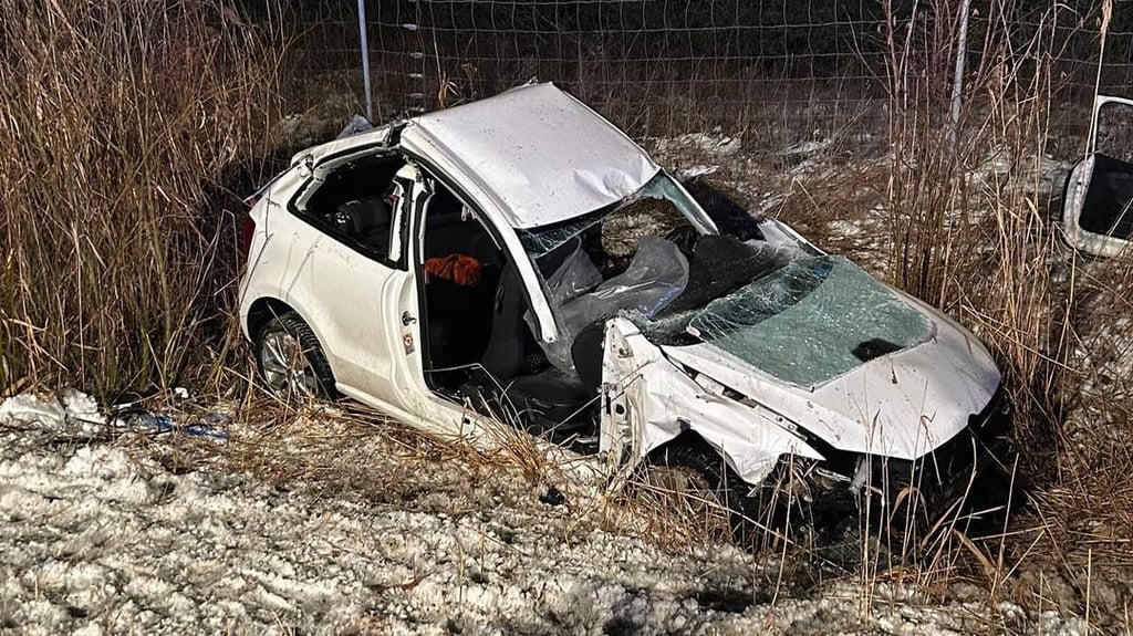 Eine 49-Jährige landete mit ihrem Auto auf der A9 bei Coswig im Graben.