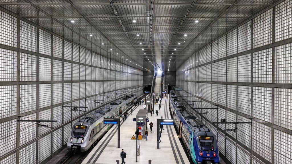 55 Meter lange Rolltreppen sind am Leipziger City-Tunnel geplant. (Archivbild).