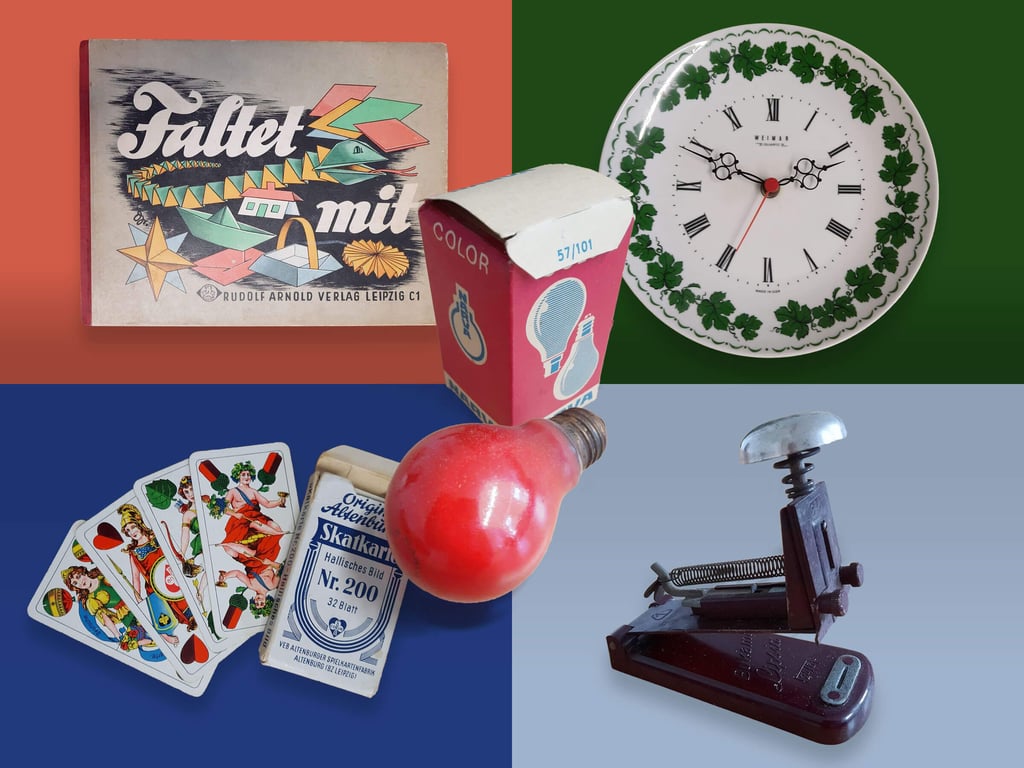 Einige der gespendeten Objekte, die jetzt Teil der Ausstellung im DDR-Museum Berlin sind.