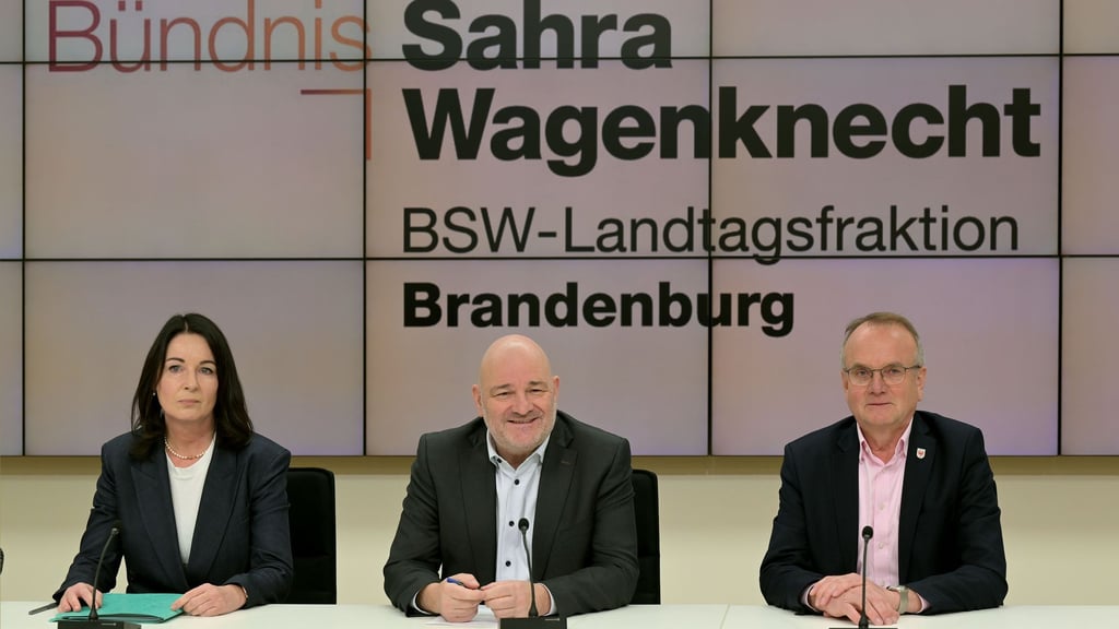Diese drei Minister in Brandenburg kehren dem BSW den Rücken. Nach dem Bruch der SPD/BSW-Koalition geht es in dem Bundesland auch erstmal mit einer Minderheitsregierung weiter. (Archivbild)