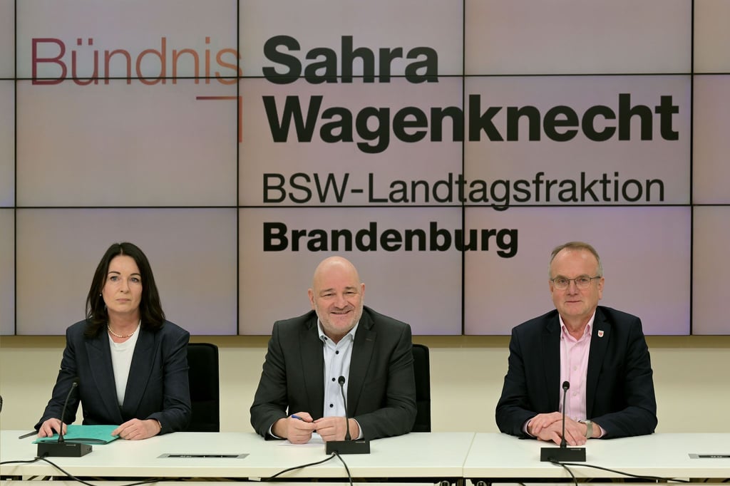 Diese drei Minister in Brandenburg kehren dem BSW den Rücken. Nach dem Bruch der SPD/BSW-Koalition geht es in dem Bundesland auch erstmal mit einer Minderheitsregierung weiter. (Archivbild)