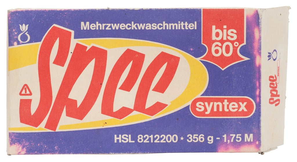 Spee war zu DDR-Zeiten das vielleicht bekannteste Waschmittel und hat als Marke bis heute überlebt.
