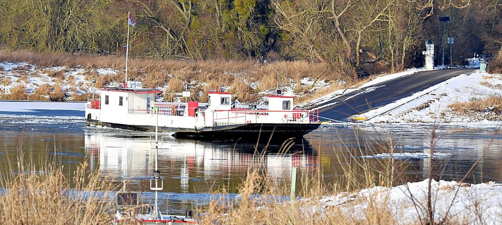 Fähre Aken_Winter