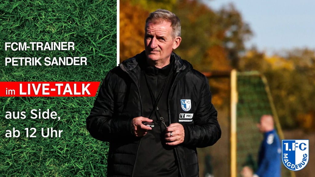 Petrik Sander, Trainer des 1. FC Magdeburg, ist am Donnerstag im Trainingslager-Hotel in Side als Gast beim Live-Talk von Volksstimme und Magdeburg Blau-Weiß.