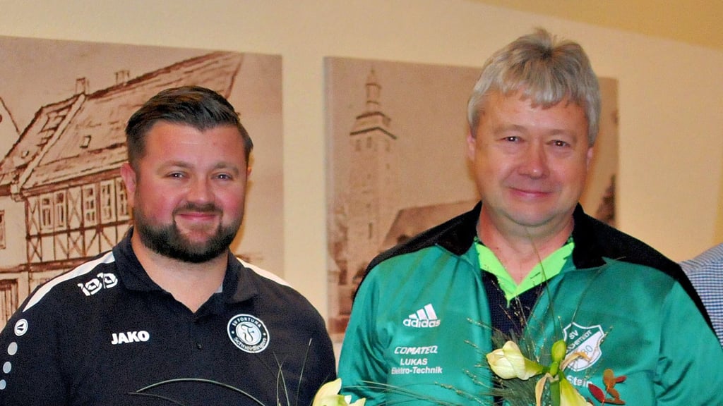 Detlef (re.) und Markus Stein wurden für ihren engagierten ehrenamtlichen Einsatz geehrt. 
