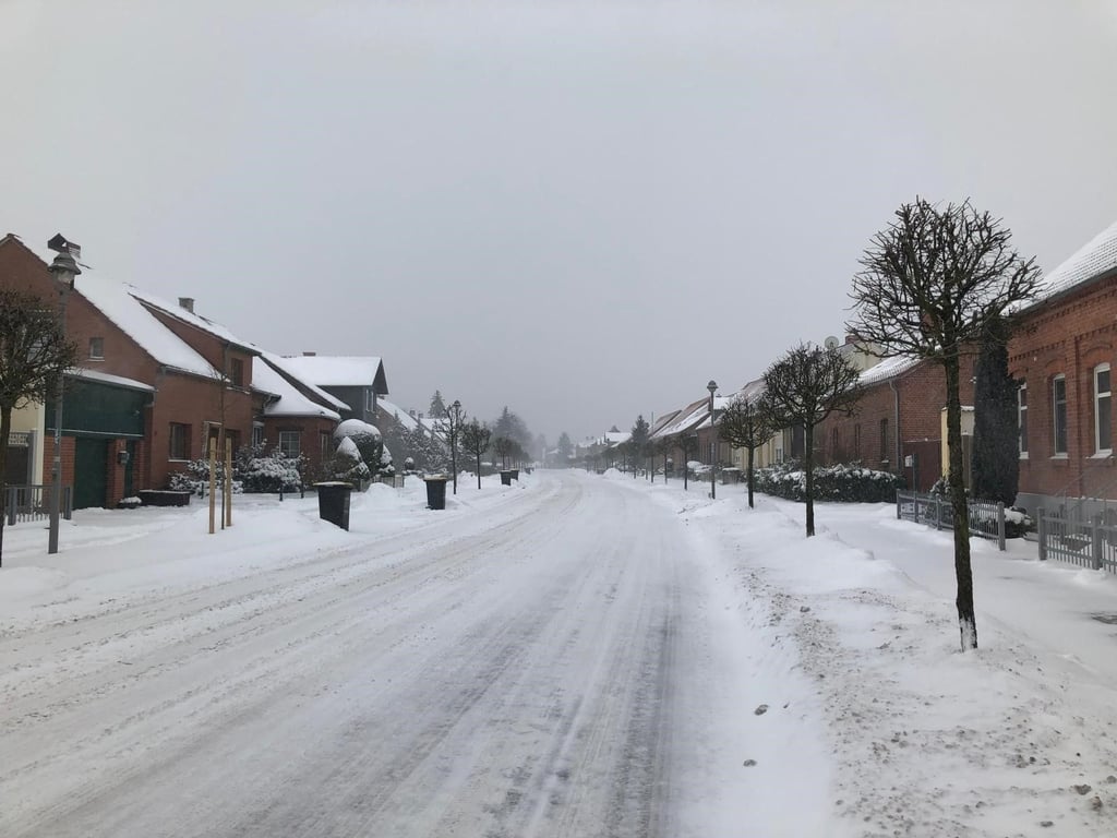 In Calvörde hat mit Schneesturm "Elli" der Winter Einzug gehalten.