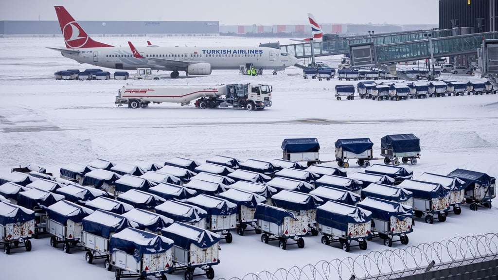 Am Flughafen Hannover fielen am Freitag mehrere Flüge aus.