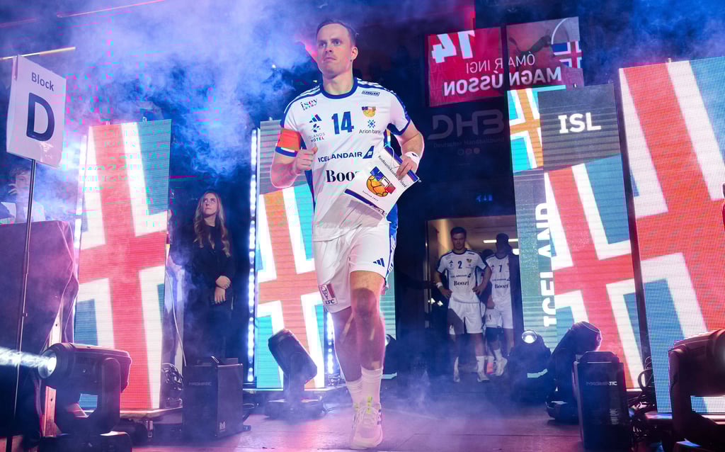 Bei den Länderspielen gegen Deutschland war Omar Ingi Magnusson schon Interims-Kapitän der Isländer.