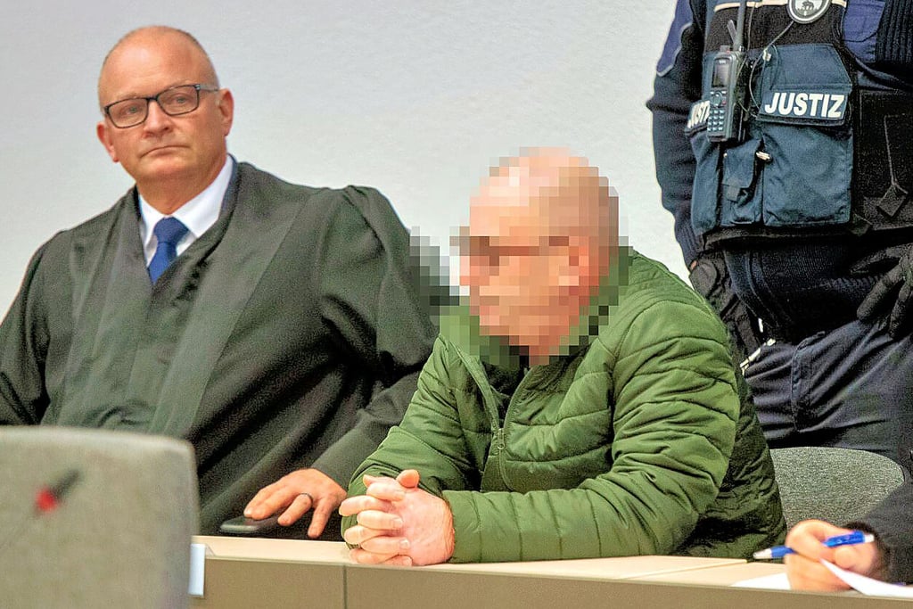 Der Vater auf der Anklagebank in Dessau: Der Bundesgerichtshof hat das Urteil gegen den heute 63-Jährigen bestätigt.  