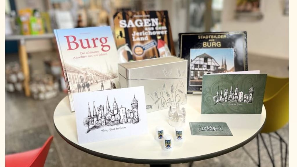 Auf der Seite der Touristinfo findet man den Onlineshop für die Burger Präsente.