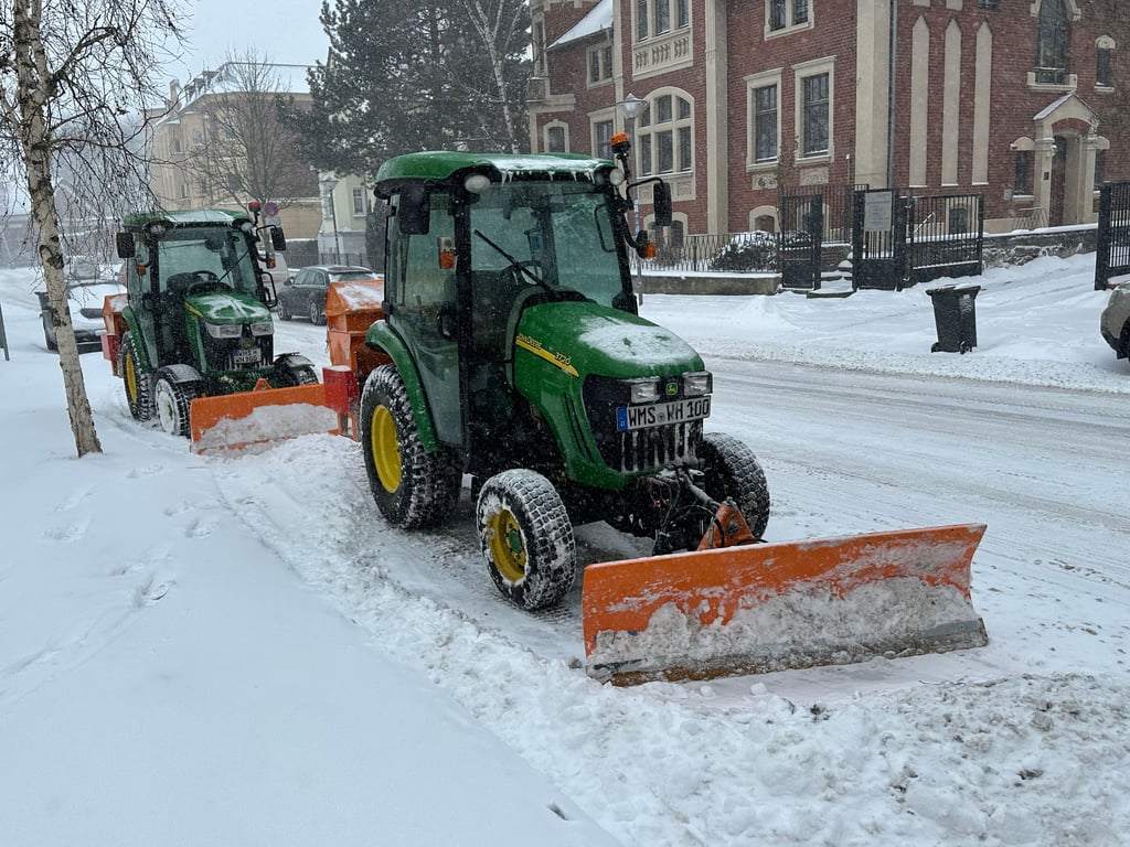 Der Winterdienst ist in Wolmirstedt pausenlos im Einsatz.