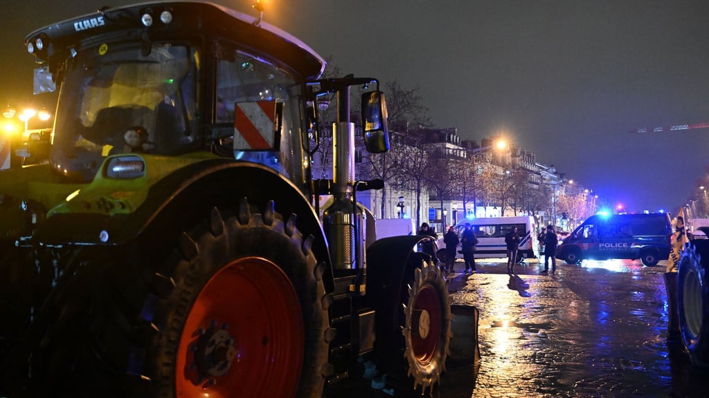 Auch an der Grenze zwischen Frankreich und Belgien protestierten Landwirte gegen den Mercosur-Handelsdeal.