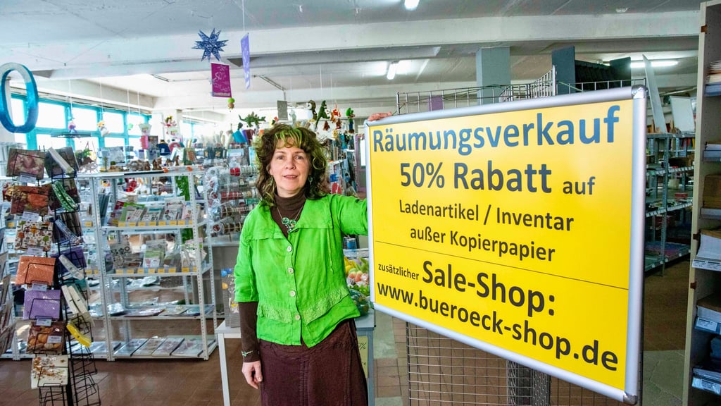 Manja Eckert schließt ihr „Büro-Eck“.