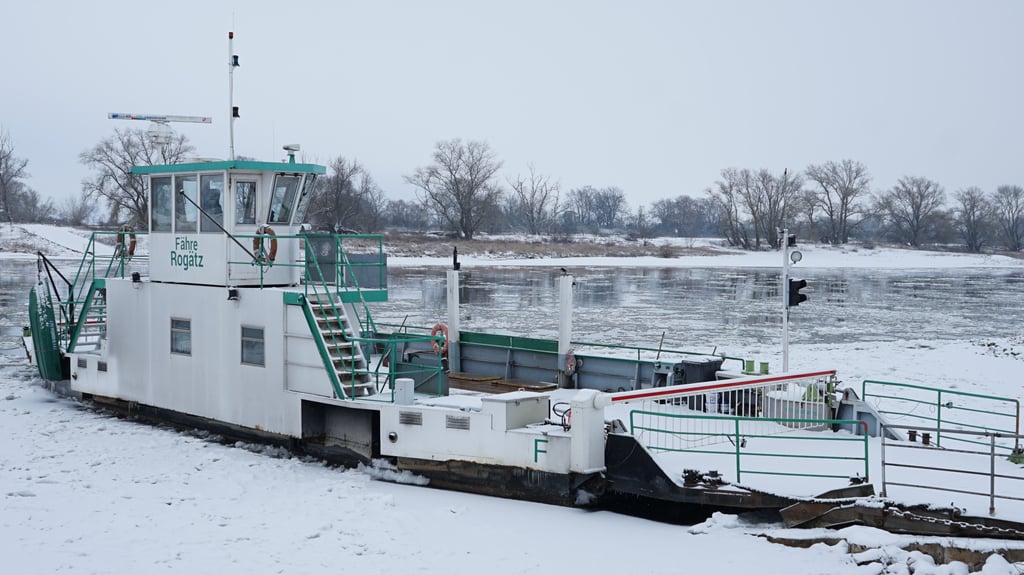Die Fähre hat ihren Betrieb in Rogätz eingestellt.