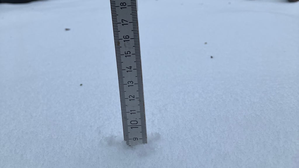 Die Schneehöhe in Bennungen