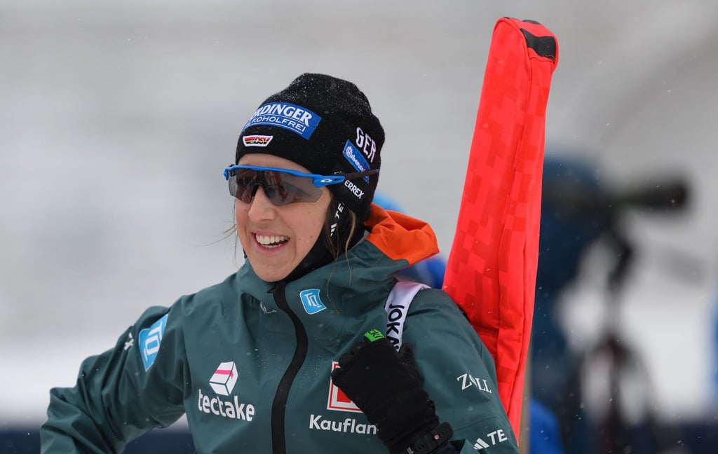War trotz schlechten Wetters beim Schießtraining: Franziska Preuß.