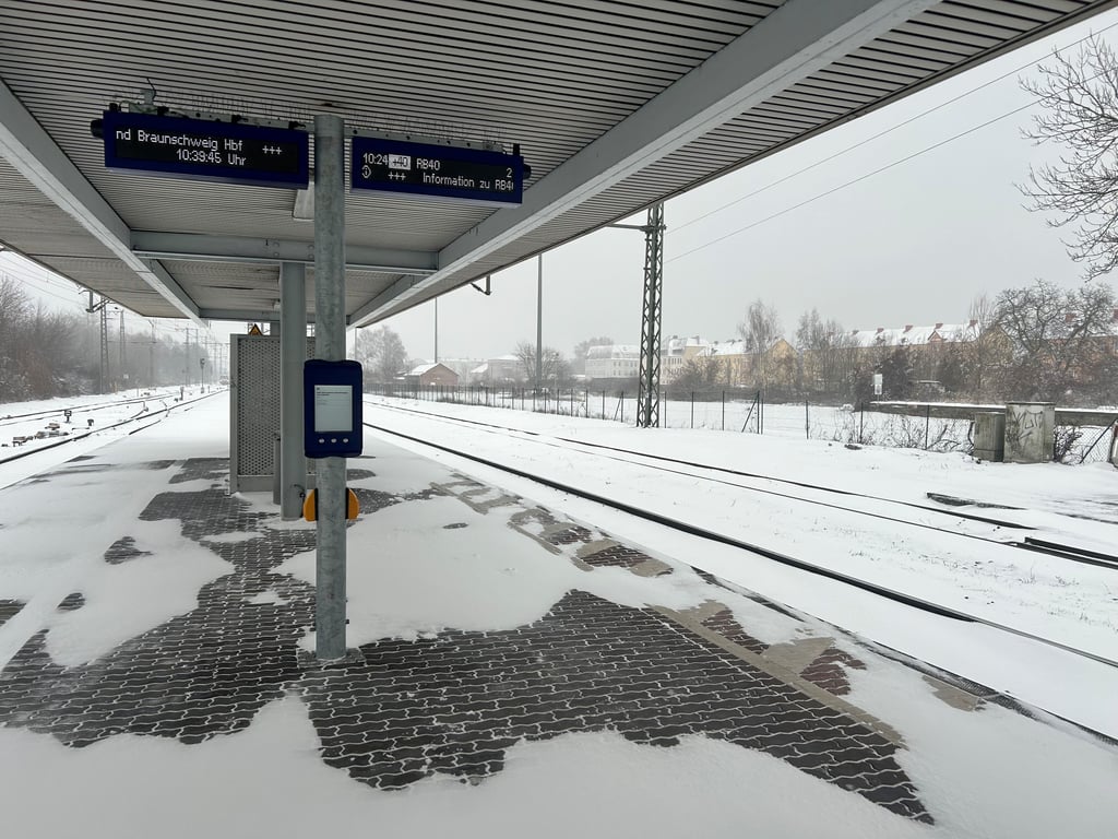 Der Bahnverkehr ist heute nur eingeschränkt möglich.