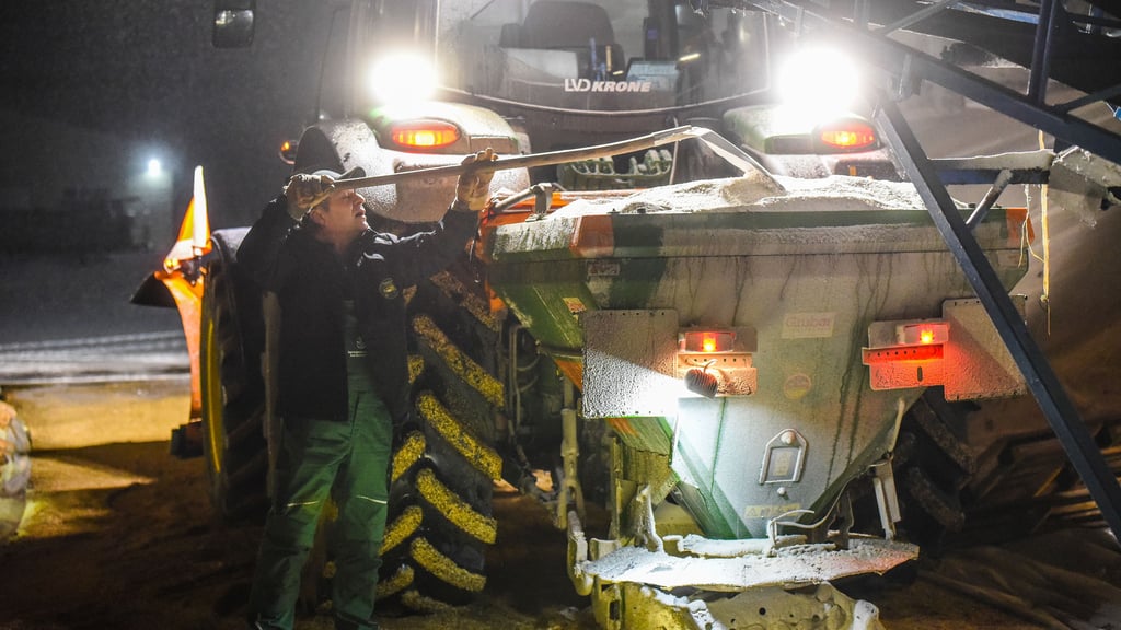 Winterdienst bei der Agrargenossenschaft Bad Dürrenberg mit Thorsten Meißner