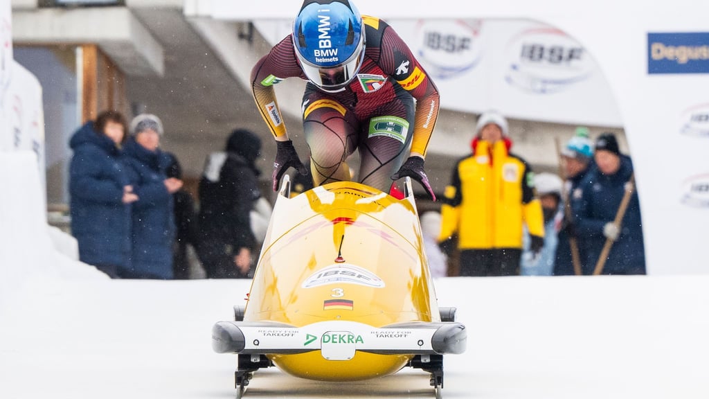 Laura Nolte verpasst beim Monobob-Weltcup in St. Moritz erstmals das Podium. Aber sie holt EM-Bronze.