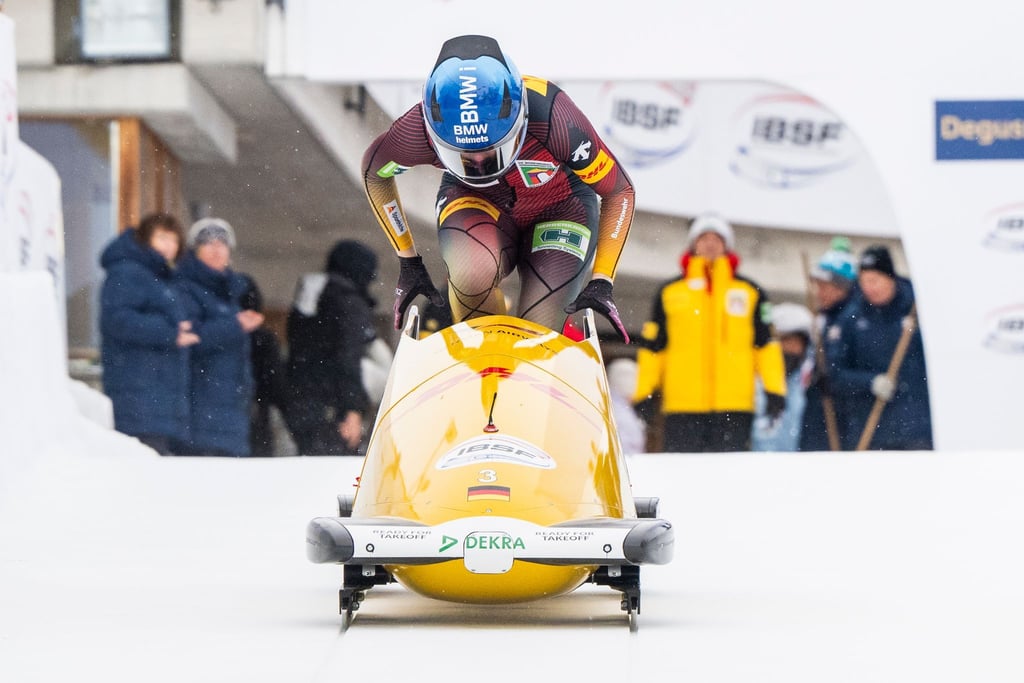Laura Nolte verpasst beim Monobob-Weltcup in St. Moritz erstmals das Podium. Aber sie holt EM-Bronze.