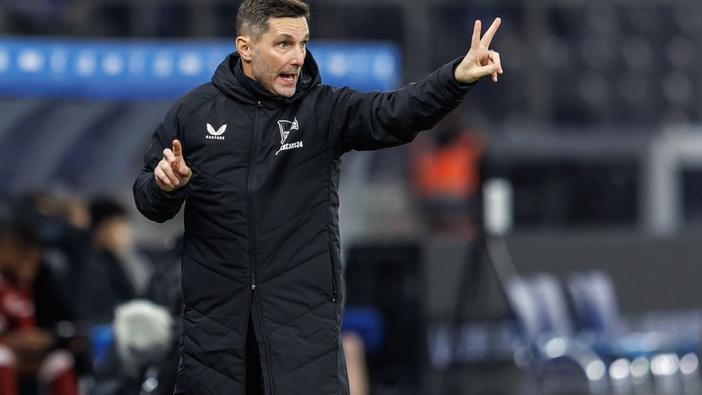 Hertha-Coach Leitl ist nach dem Trainingslager an der Algarve optimistisch. (Archivbild)