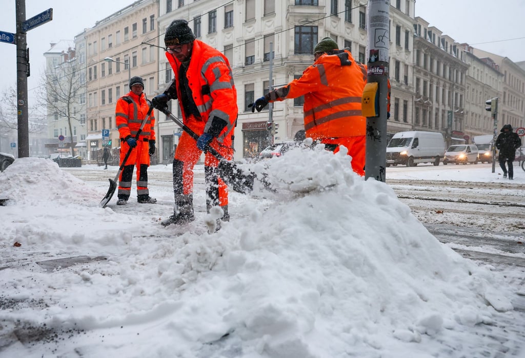 In Leipzig liegt zu viel Schnee für den Brückenlauf. (Archivbild)