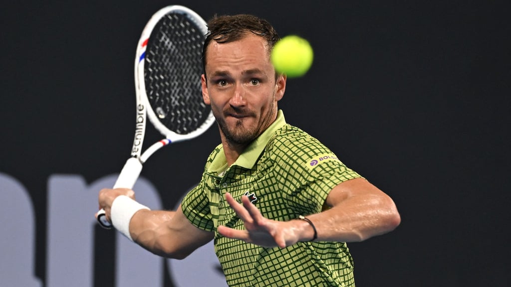 Der Russe Daniil Medwedew kommt mit viel Selbstvertrauen nach Melbourne.