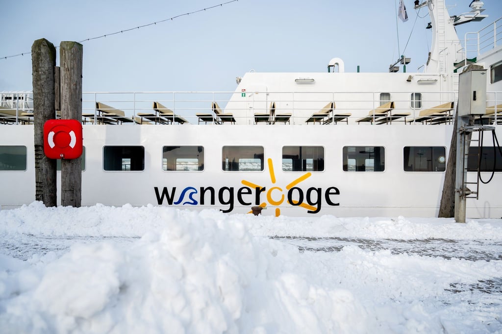 Extremes Winterwetter herrscht auch auf der Insel Wangerooge.