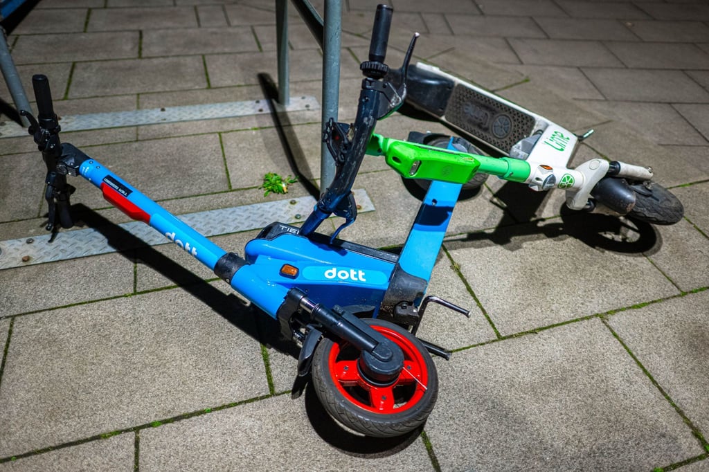 Einige Thüringer Städte begrenzen die Gesamtzahl der E-Roller im Stadtgebiet durch eine Sondernutzungserlaubnis.