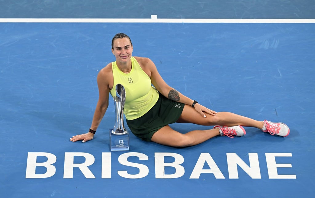 Tennisstar Aryna Sabalenka hat das Turnier in Brisbane gewonnen.